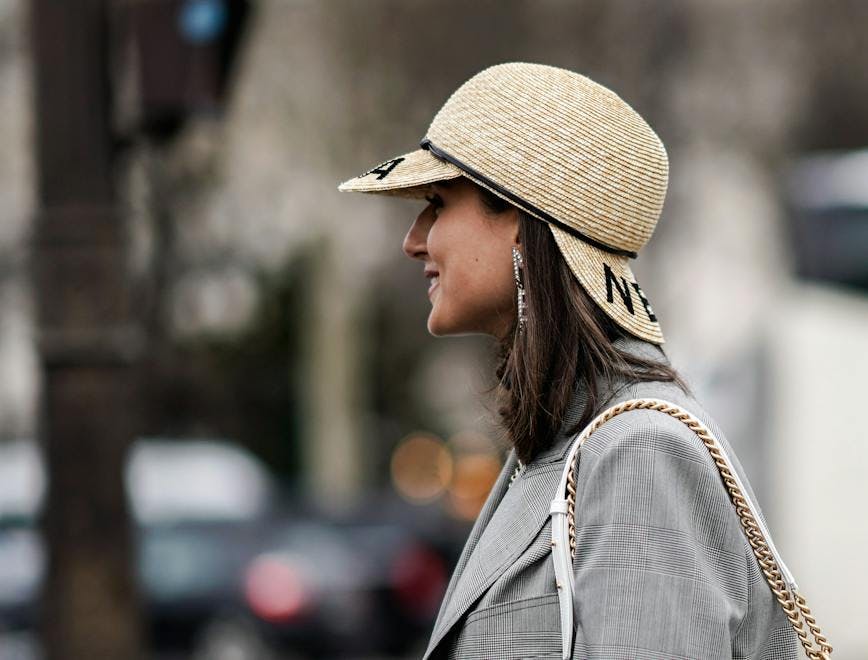 arts culture and entertainment,celebrities,fashion,street style paris clothing apparel person human hat sun hat