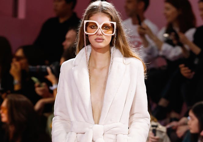 person human fashion clothing apparel sunglasses accessories accessory robe
