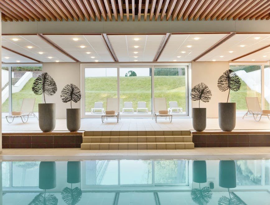 pool water lobby indoors room interior design swimming pool