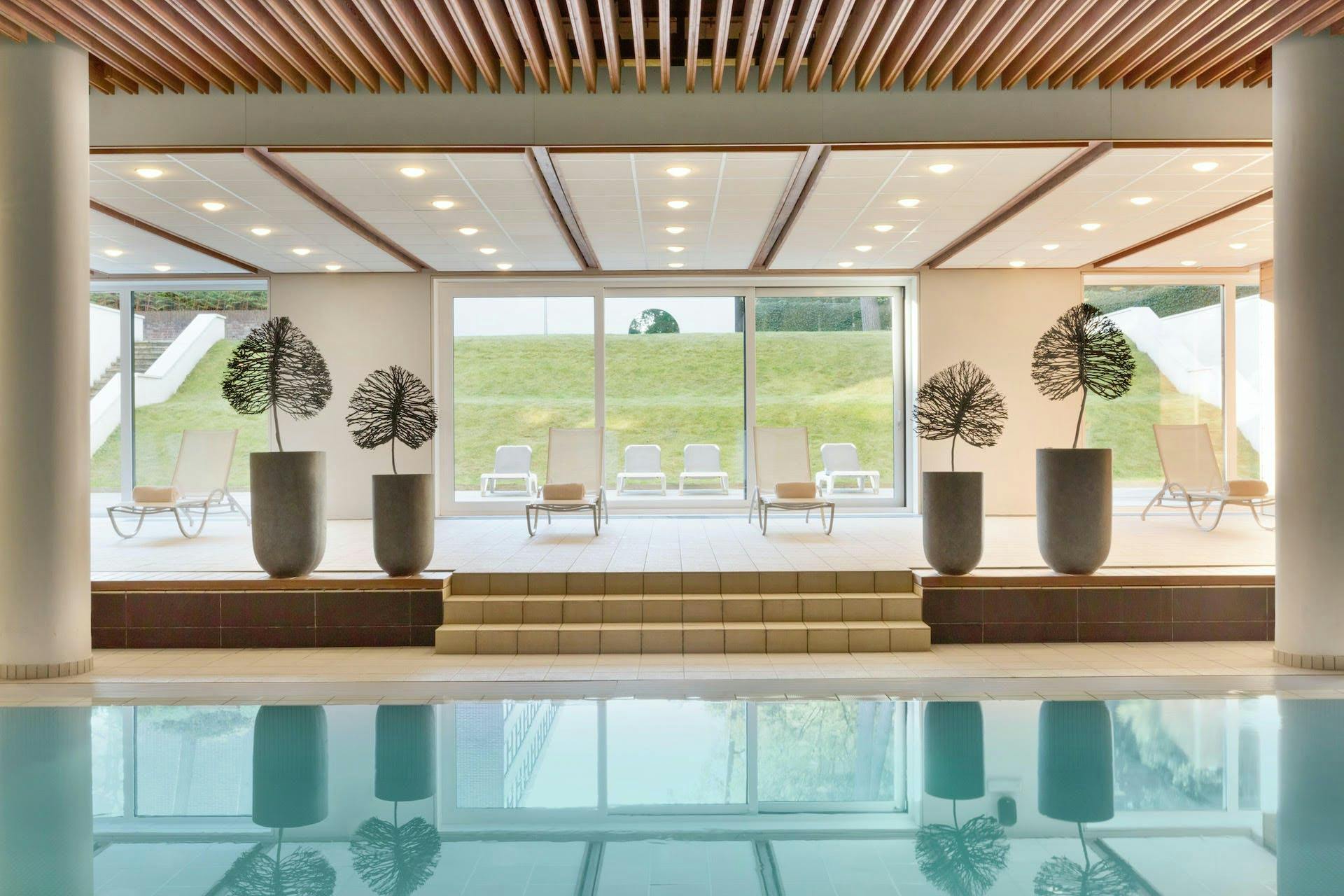 pool water lobby indoors room interior design swimming pool