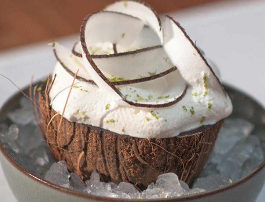 plant nut vegetable food cream dessert ice cream fruit cake coconut