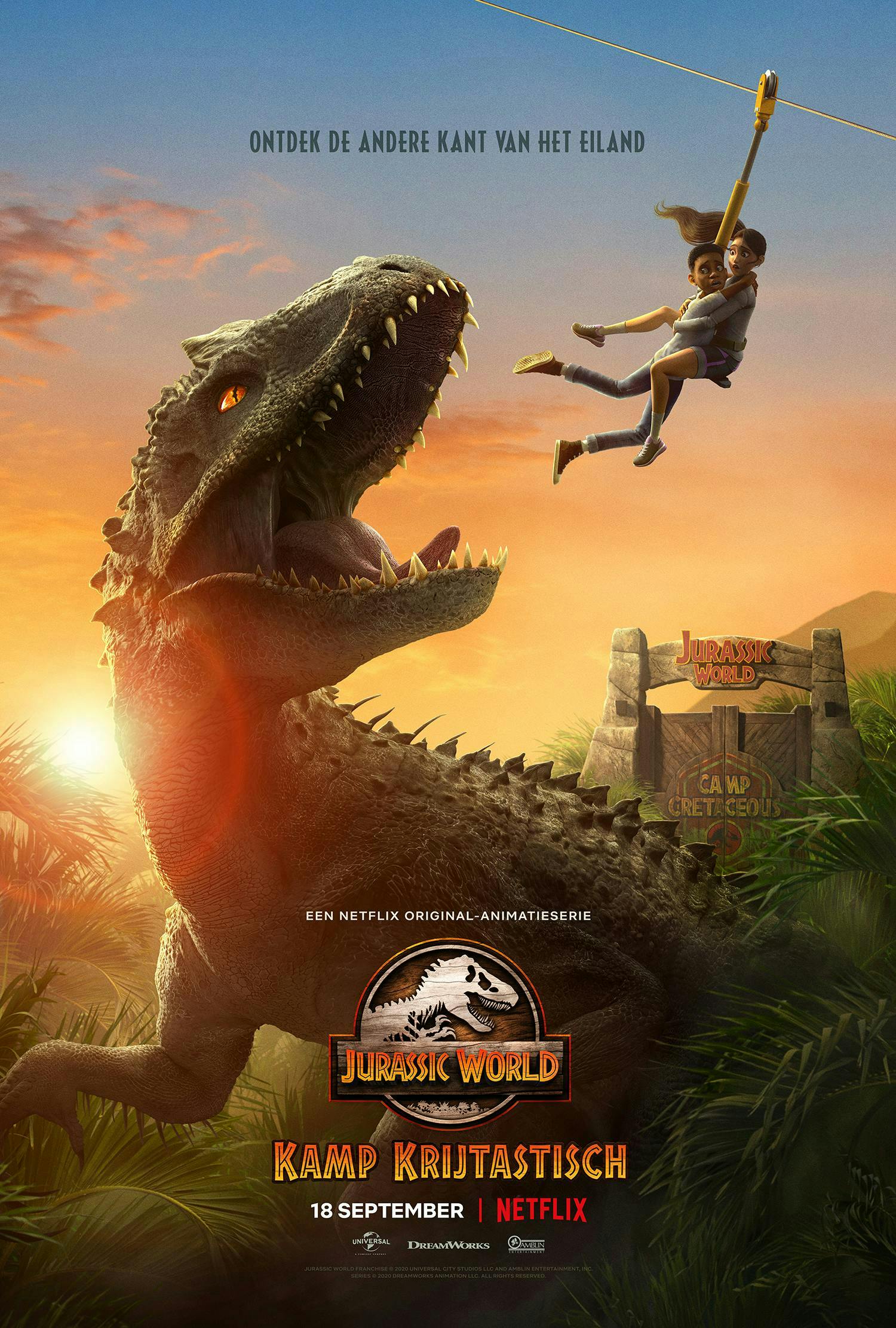 person human dinosaur reptile animal poster advertisement