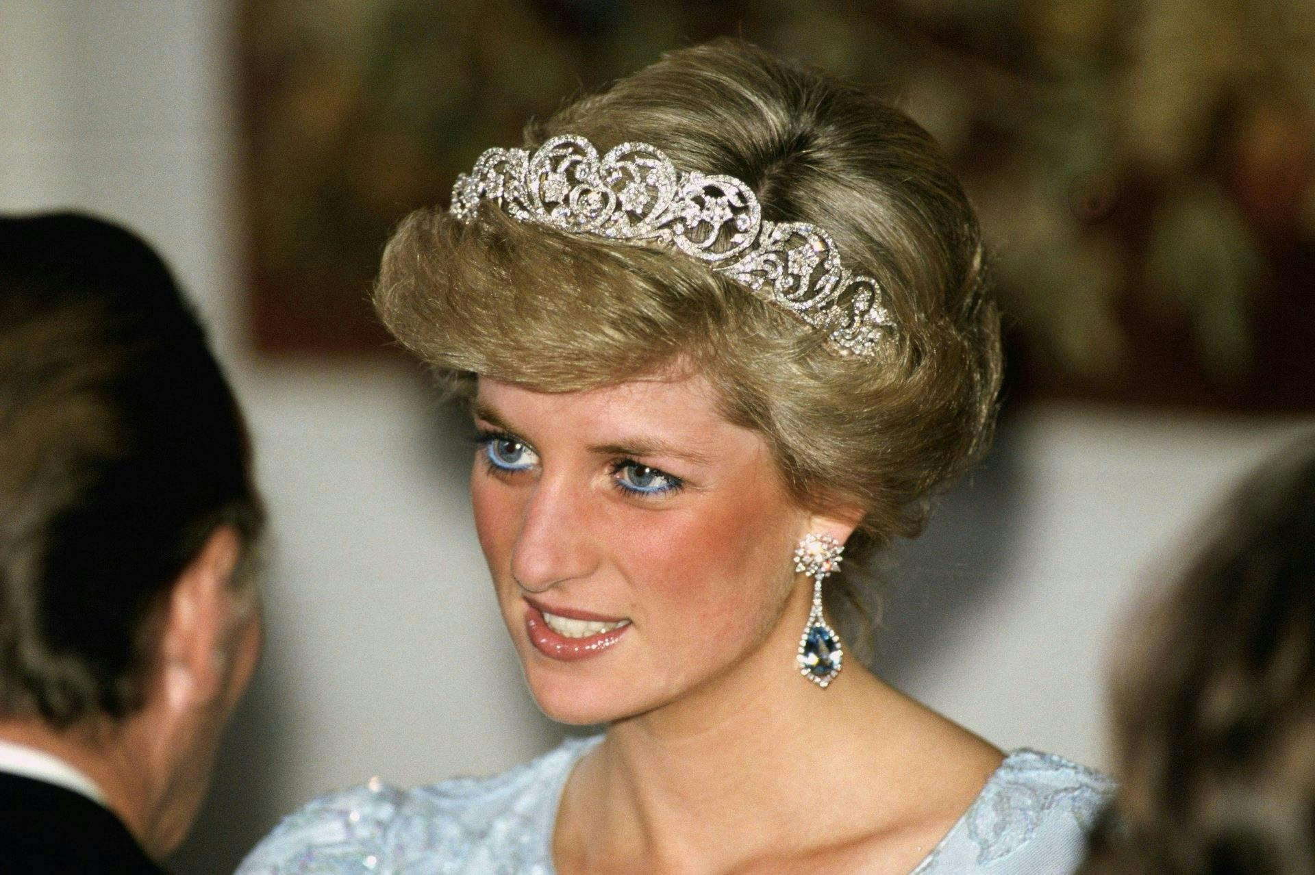 british royal family,diana princess of wales,earrings,evening fu person human accessories accessory jewelry tiara