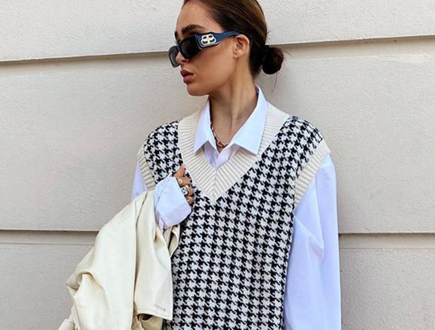 clothing apparel person human sunglasses accessories home decor blouse female shirt