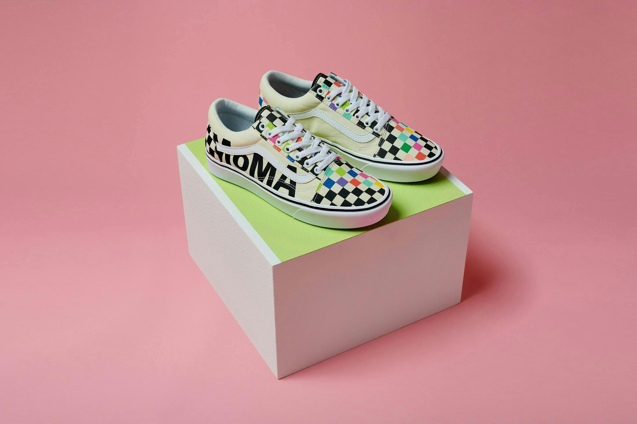 product studio aim photography holiday 20 holiday 2020 moma footwear classics unisex women's womens mens men's pair shoe clothing apparel sneaker canvas box