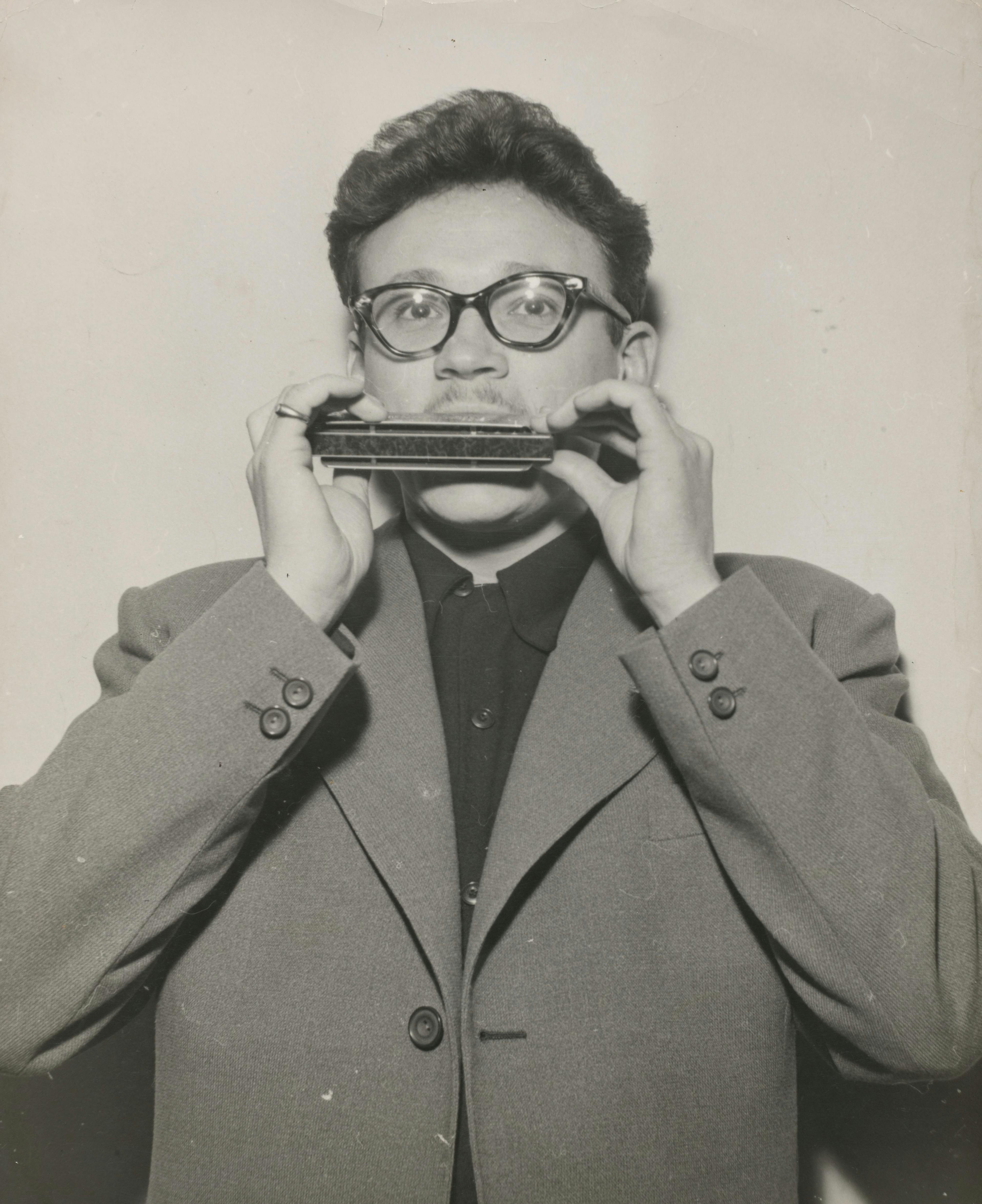 glasses accessories accessory person human harmonica musical instrument