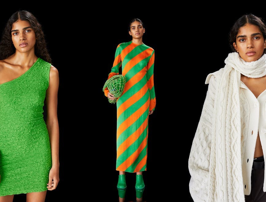 clothing apparel person human fashion sari silk