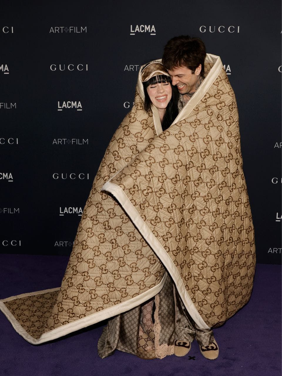 blanket fashion person face head