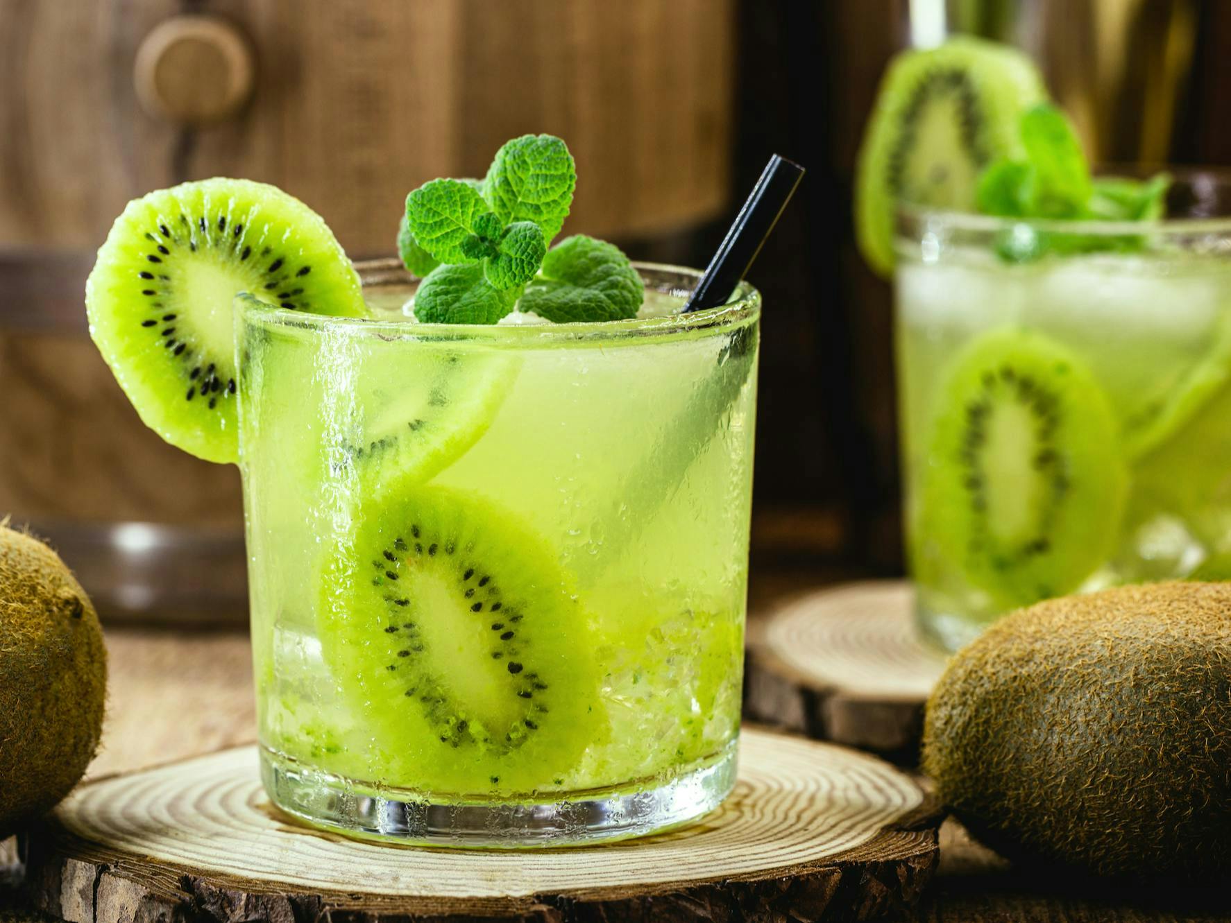 herbs plant fruit produce cocktail beverage alcohol mojito mint kiwi