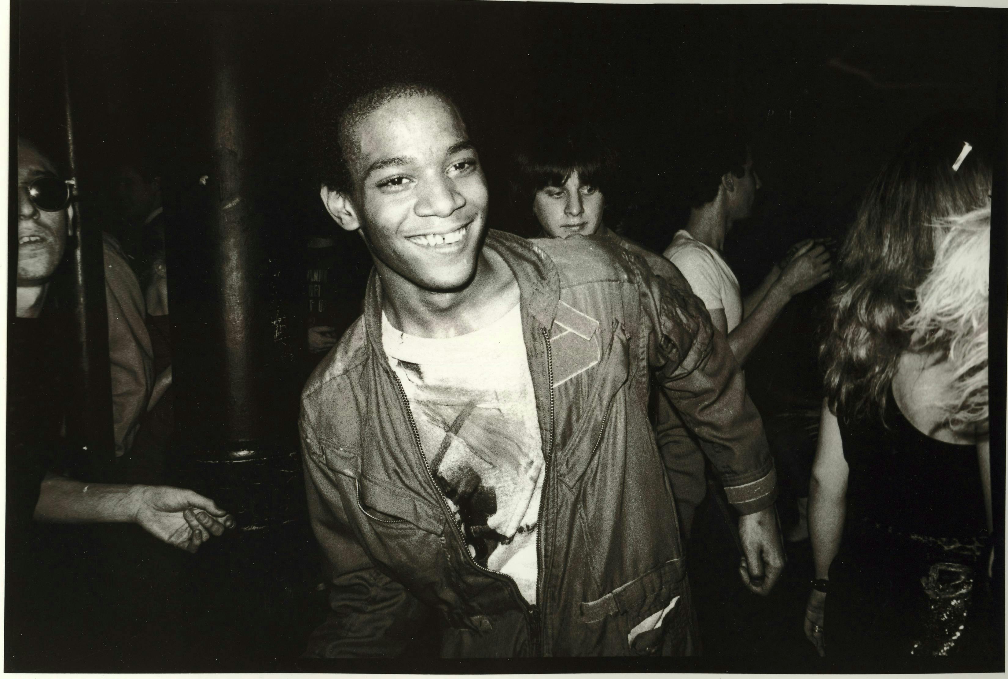 Jean-Michel Basquiat dansant au Mudd Club, New York, 1979 © Nicholas Taylor