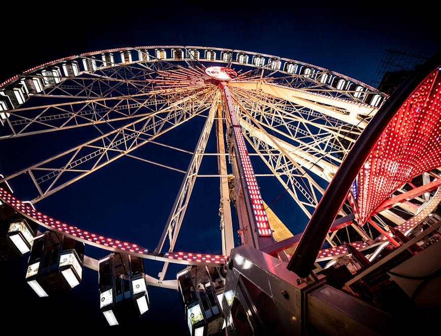 fun amusement park ferris wheel