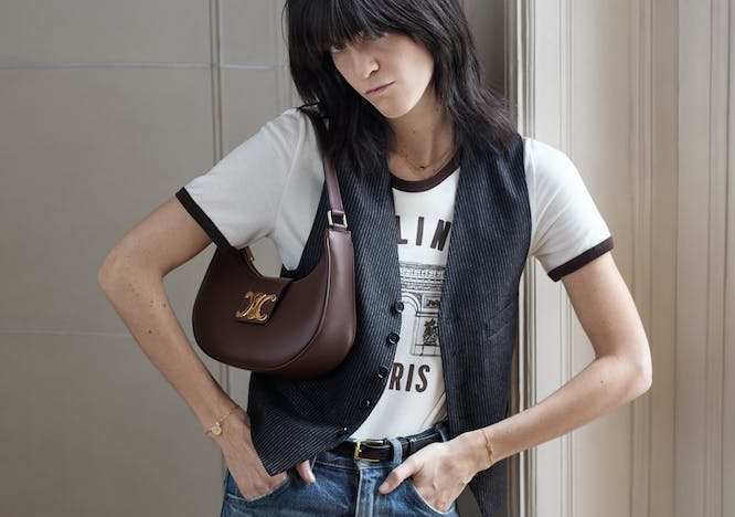 clothing vest pants accessories handbag female girl person teen jeans