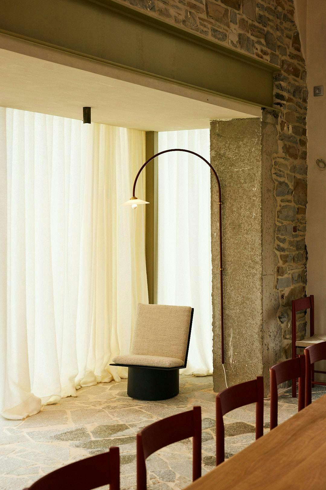 lamp chair furniture indoors interior design
