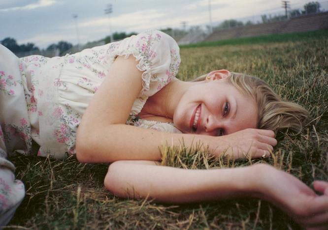 grass face head person smile finger photography dress portrait lawn