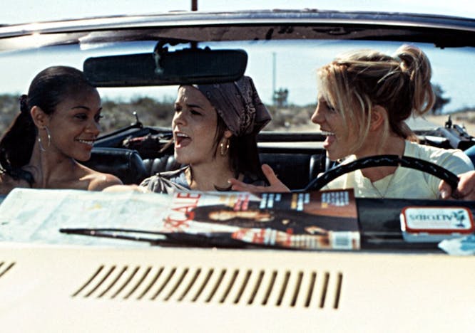 Britney Spears, Zoe Saldana et Taryn Manning dans "Crossroads".