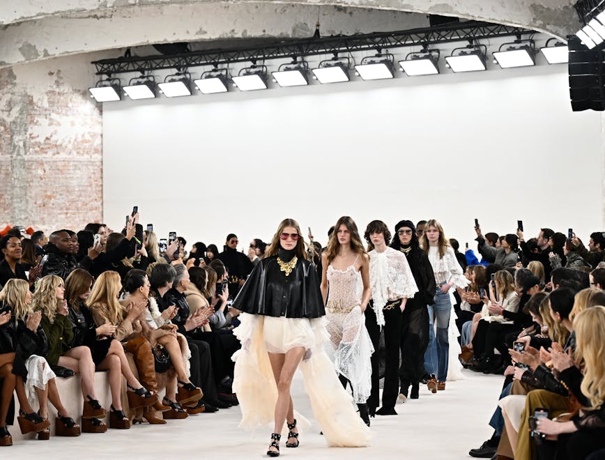 fashion horizontal autumn fashion collection paris adult female person woman glasses high heel shoe handbag crowd