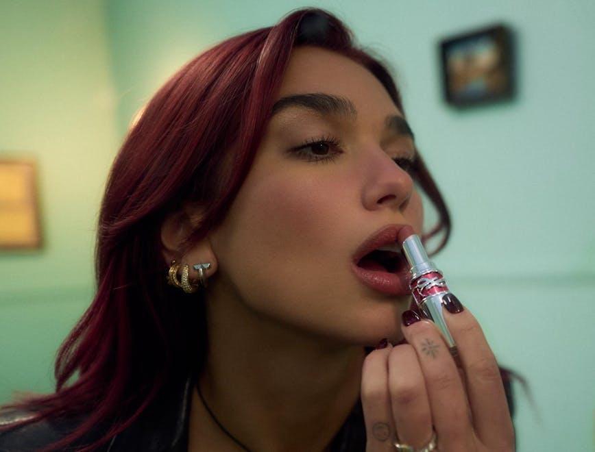 head person face smoke cosmetics lipstick