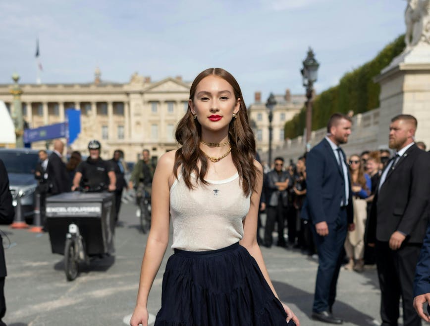 Lola Tung au défilé Christian Dior printemps-été 2024. © Getty Images